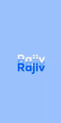 Rajiv Name Wallpaper