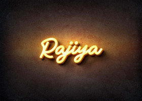 Glow Name Profile Picture for Rajiya