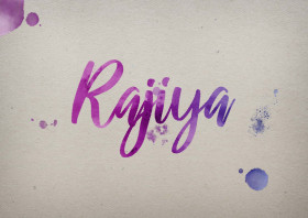 Rajiya Watercolor Name DP