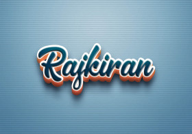Cursive Name DP: Rajkiran