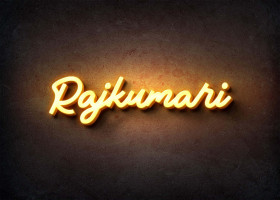 Glow Name Profile Picture for Rajkumari