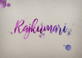 Rajkumari Watercolor Name DP