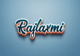Cursive Name DP: Rajlaxmi