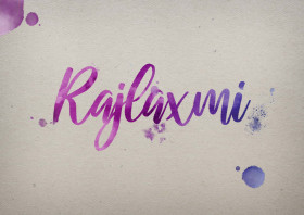 Rajlaxmi Watercolor Name DP
