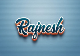 Cursive Name DP: Rajnesh
