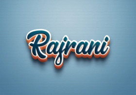 Cursive Name DP: Rajrani