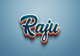 Cursive Name DP: Raju