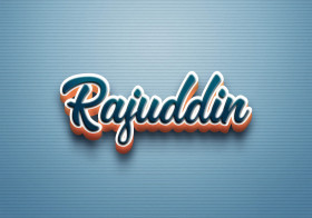 Cursive Name DP: Rajuddin