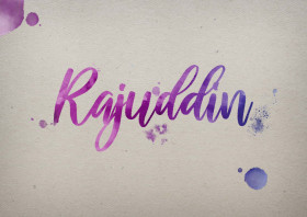 Rajuddin Watercolor Name DP