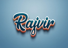 Cursive Name DP: Rajvir