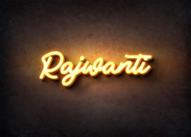 Glow Name Profile Picture for Rajwanti