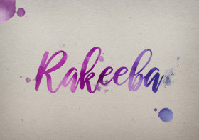 Rakeeba Watercolor Name DP