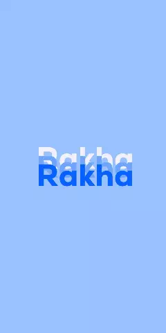 Name DP: Rakha