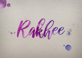 Rakhee Watercolor Name DP