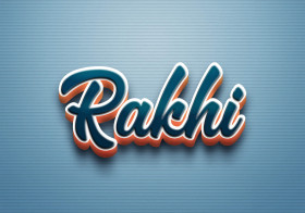 Cursive Name DP: Rakhi