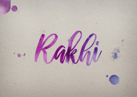 Rakhi Watercolor Name DP