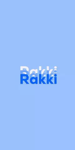 Name DP: Rakki