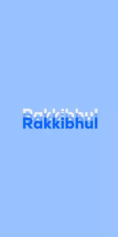 Name DP: Rakkibhul