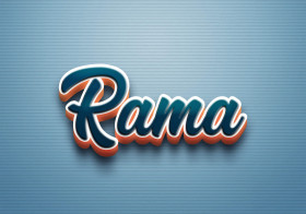 Cursive Name DP: Rama