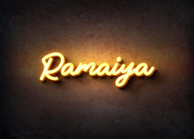 Glow Name Profile Picture for Ramaiya
