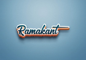 Cursive Name DP: Ramakant