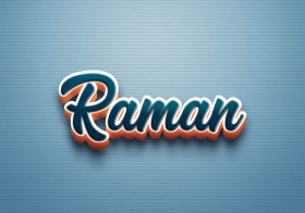 Cursive Name DP: Raman