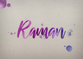 Raman Watercolor Name DP