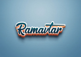 Cursive Name DP: Ramavtar