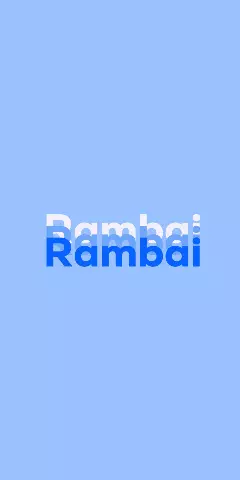 Name DP: Rambai