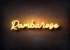 Glow Name Profile Picture for Rambarose