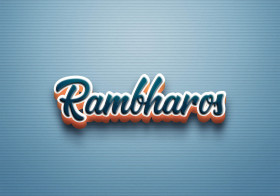 Cursive Name DP: Rambharos
