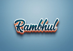 Cursive Name DP: Rambhul