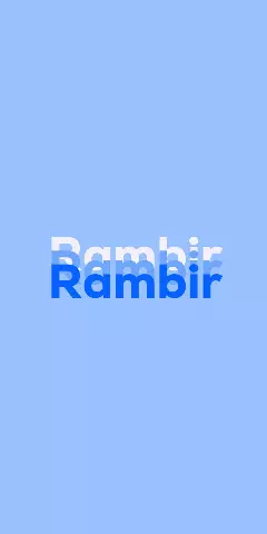 Name DP: Rambir