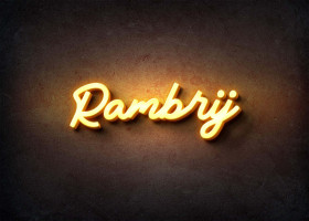 Glow Name Profile Picture for Rambrij