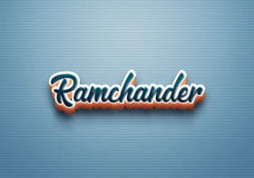 Cursive Name DP: Ramchander