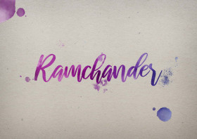 Ramchander Watercolor Name DP