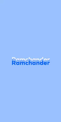 Name DP: Ramchander