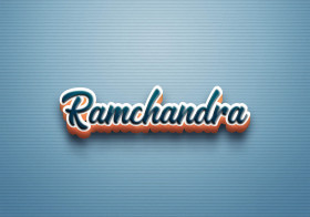 Cursive Name DP: Ramchandra