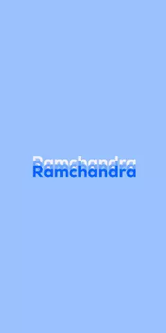 Name DP: Ramchandra