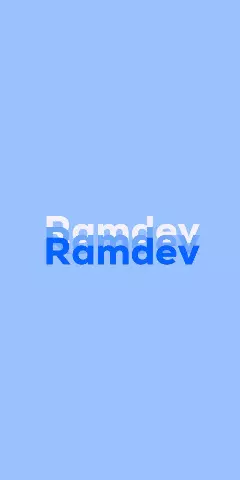 Name DP: Ramdev