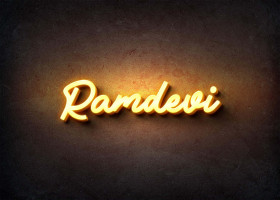 Glow Name Profile Picture for Ramdevi