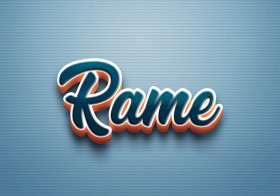 Cursive Name DP: Rame