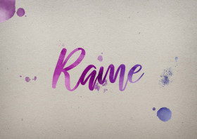 Rame Watercolor Name DP