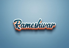 Cursive Name DP: Rameshwar