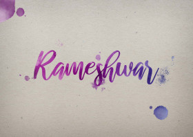 Rameshwar Watercolor Name DP