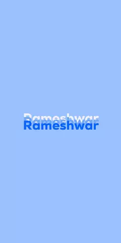 Name DP: Rameshwar
