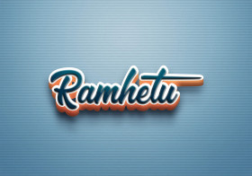 Cursive Name DP: Ramhetu