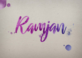 Ramjan Watercolor Name DP