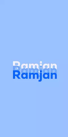Name DP: Ramjan