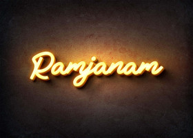 Glow Name Profile Picture for Ramjanam